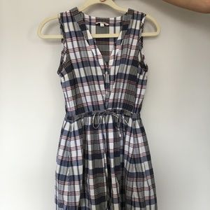 Plaid Fit and Flare Dress Gap